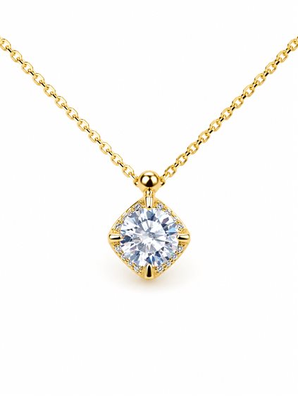 Collana Vidali Gioielli Donna in Oro giallo Zircone COOR-27-34 - COOR-27-34